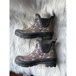 Joules Women's Leopard Print Ankle Rain Boots thumbnail 3