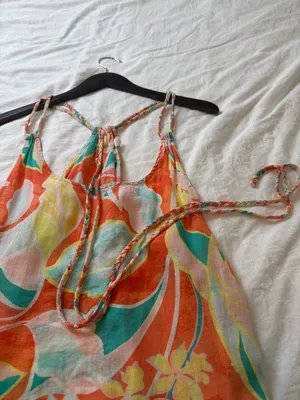 Cynthia Rowley Colorful Floral Maxi Slip Dress beach cover-sz S thumbnail 6