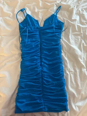 Tight blue homecoming dress thumbnail 3