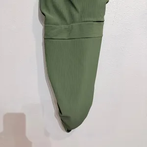Cupshe Olive Green Ribbed One Piece Swimsuit Sz M NWT thumbnail 4