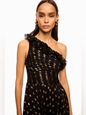 leena for Mac Duggal One Shoulder Ruffle Gown thumbnail 2