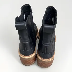 Sorel Lennox Chelsea Black Leather Waterproof Ankle Boots Womens 8.5 LL3853-010 thumbnail 4