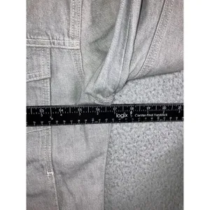 Vintage Guess USA Women M Gray Denim Trucker Jacket 90s American Tradition Flaw thumbnail 6