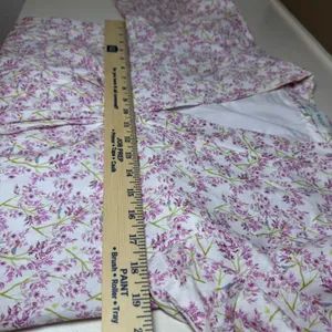 Brooke Wright Floral Kaftan Dress Womens Medium Pink Purple Cotton Linen Maxi‎ thumbnail 6