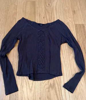 American Eagle Lace up Top thumbnail 1