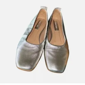 NEW Franco Sarto Women's Vana Snip Toe Ballet Flats Color:Silver SZ-9 thumbnail 6