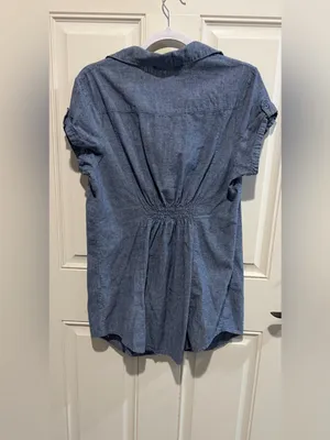 last kiss Blue Denim Shirt Dress‎ thumbnail 3