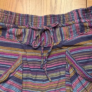 Free People Sweet Escape High‎ Waist Harem Woven Striped Pants Pouch Pockets XS thumbnail 9