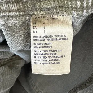 American Eagle Army Green Mid-Rise Shorts with a Tie Waistband, Stretch, Size 4 thumbnail 12