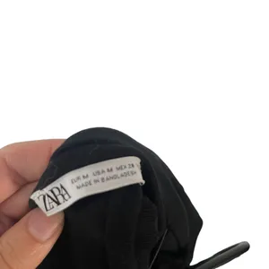 Zara Women's Size Medium Black Slip Little Black Dress‎ Mini Dress thumbnail 5