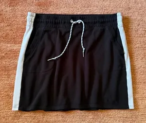 Calvin Klein White Side Stripe Drawstring Waist Athletic Women's Skirt Women’s X thumbnail 1