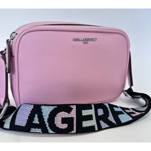 Karl Lagerfeld Paris Maybelle Camera Crossbody Bag Blush Pink NWT‎ thumbnail 2