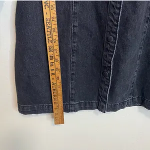 Free People Mia denim mini dress Sz L thumbnail 6