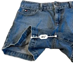 Vintage Tommy Hilfiger Medium Wash High Rise Denim Shorts Sz‎ 8 thumbnail 9