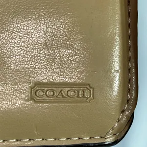 Coach vintage, leather wallet RED thumbnail 4