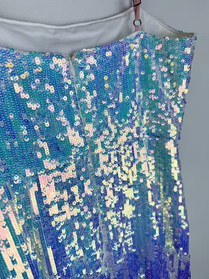 NBD NWT Revolve Amethyst Iridescent Sequin Gown Formal Column Maxi Dress Small thumbnail 11
