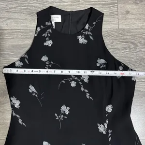 Vintage Jones New York Dress Womens 10 Black Chiffon Floral Maxi Y2K Fairy‎ Goth thumbnail 10