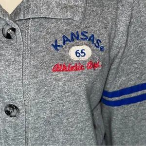 Colosseum Athletics Kansas Jayhawks Button Up Sweater thumbnail 3