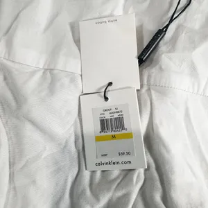 Calvin Klein White Sleeveless Button Front Collared Top Blouse Size Medium NWT thumbnail 7