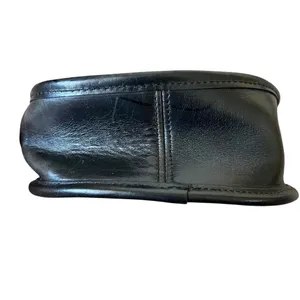 Brighton Vintage Black Leather Croc Embossed Sun Medallion Crossbody Bag Small thumbnail 13