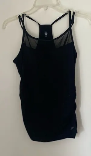 VSX Victoria’s Secret Strappy Black Mesh Sports Tank Top M thumbnail 1