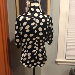 Wet Seal Polka-Dot Button-Down Blouse (L) thumbnail 5