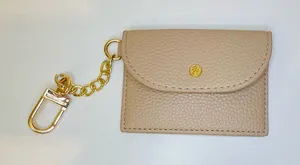 Anne Klein Women’s Beige Card Coin Holder with‎ Gold Chain thumbnail 1