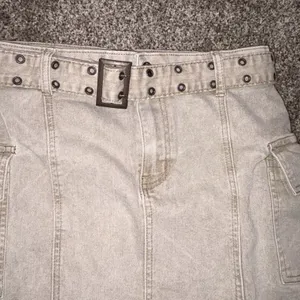Sincerely Jules Tan Cargo Denim Skirt Women's Size 9/28 Utility Mini Skirt thumbnail 8