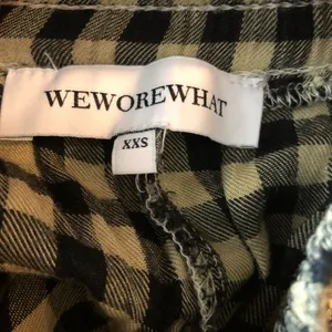 WeWoreWhat Womens Pants Pull On Wide Leg Gingham Plaid Yellow Black XXS thumbnail 3