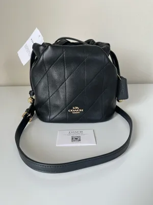 Coach Faye Mini Drawstring Bag With Quilting thumbnail 3
