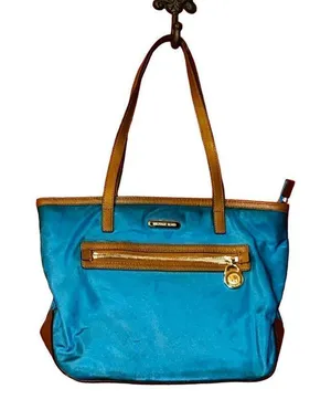 Michael Kors Kempton blue nylon tote thumbnail 1