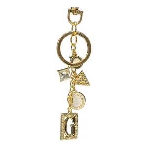 GUESS Los Angeles Gold Tone Logo Charm Keychain – New on Card thumbnail 2