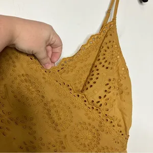 Versona eyelet romper mustard yellow size‎ medium thumbnail 4