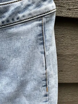We The Free Just Float On Flare Jeans High Rise Bell Bottom Raw Hem 32x33 hippie thumbnail 13
