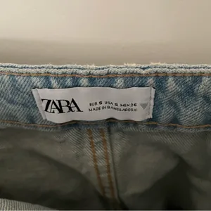 Zara Trf Denim Skirt Effect Crop Top thumbnail 4
