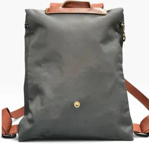 Longchamp Le Pliage Sac A Dos Vintage Y2K Nylon Leather Backpack Rare thumbnail 4