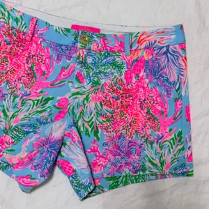 Lilly Pulitzer Callahan Knit Shorts Size 6 Celestial Blue Cay to My Heart 005699 thumbnail 5