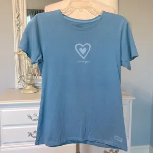 Life is Good Tee Blue Short Sleeve Womens Medium thumbnail 3