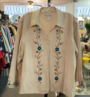 Size XL silk blouse thumbnail 1