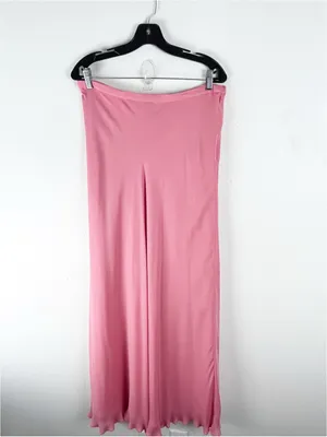 ADRIANNA PAPELL 100% Silk 2 Piece Beaded Shoulder Padded Top Maxi Skirt Size 16 thumbnail 7