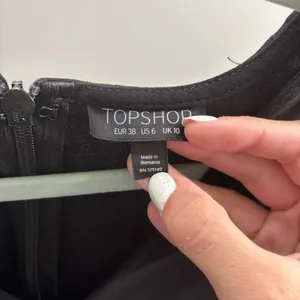 Topshop Black Surplice Romper with Ruffle Sleeves thumbnail 6