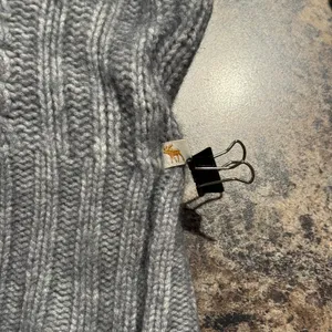 Abercrombie Sweater Wool Angora Cable Knit Turtleneck Y2K Preppy Gray Medium thumbnail 5