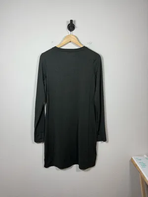 Athleta Uptempo Dress Long Sleeve Travel Work Dress Pockets Grey Size S thumbnail 9