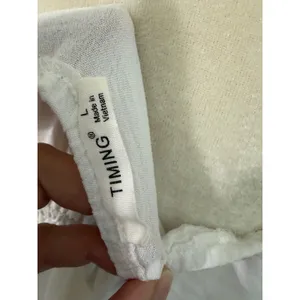 Timing White Flutter Sleeve Peplum Top‎ V-Neck Smocked Back Blouse thumbnail 5