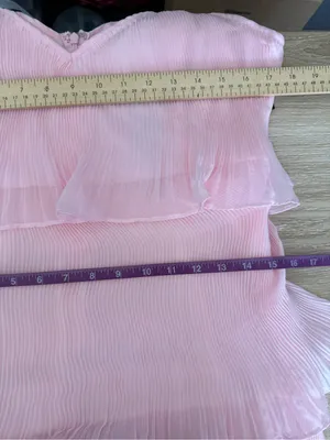 Lulus XL NEW Elegant Nature Blush Pink Pleated Sleeveless Tiered Maxi Dress thumbnail 8
