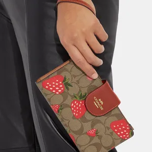 Coach Wild Strawberry Print Tech Wallet thumbnail 7