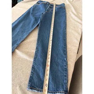 Levis Ribcage Straight Ankle Jeans Womens 29 High Rise Button Fly Blue Denim thumbnail 2