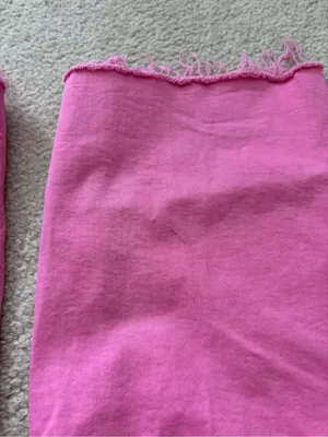Zara Pink Wide Leg High Rise Jeans thumbnail 4