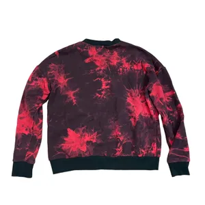 Superdown Breanna Tie Dye Crew Sweatshirt Red Black thumbnail 3