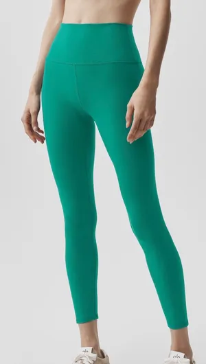 ALO Airbrush Leggings in Emerald Size Small thumbnail 1